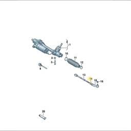 WHT008571 Volkswagen Hexagon Nut