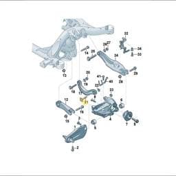 WHT009960 Volkswagen Hexagon Flange Screw