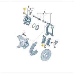 WHT010143 Volkswagen Hexagon Flange Screw