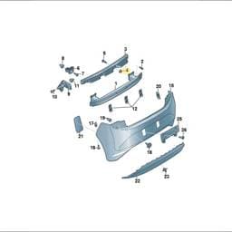 WHT005163 Volkswagen Plastic Collar Nut