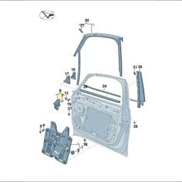 WHT006587 Volkswagen Fastener Clip