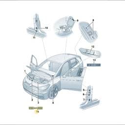 9J1010571C Volkswagen Warning Sign