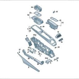 JKV863336 Volkswagen Bracket For Taxi Meter