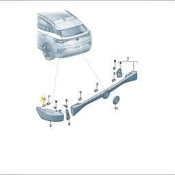 83H945246 Volkswagen Tail Light Ball Pin