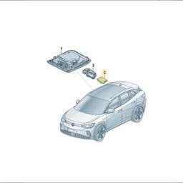 89A907594BD Volkswagen Sunroof Control Unit