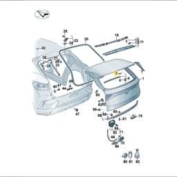 N10485706 Volkswagen Hexagon Socket Flathead Bolt