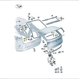 N90640303 Volkswagen Hex Socket Oval Head Collared