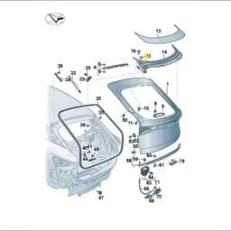 WHT008234A Volkswagen Cage Nut