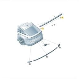 8T8945243A Volkswagen Grommet