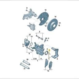 8V0615269 Volkswagen Retaining Spring