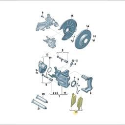 8V0698451H Volkswagen Brake Caliper Bracket