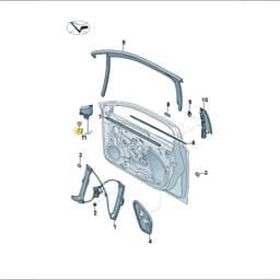 WHT005838 Volkswagen Clip Fastener