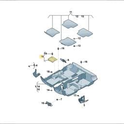 8V0863052 Volkswagen Control Unit Cover
