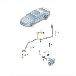 WHT011502A Volkswagen Hexagon Flange Screw