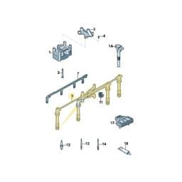 03F905430D Volkswagen Ignition Lead