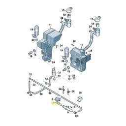 5C6955104 Volkswagen Windshield Washer Nozzle