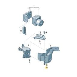 N02300212 Volkswagen Self-Locking Hexagon Nut