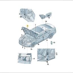 7M0010252D Volkswagen Vehicle Data Sticker