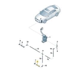5C6955103D Volkswagen Washer Nozzle Carrier
