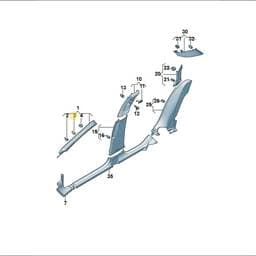 83A867276 Volkswagen Retaining Clip
