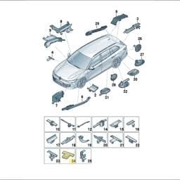 WHT003566 Volkswagen Cable Holder