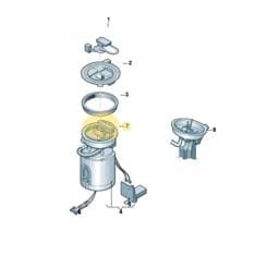 3AA919679 Volkswagen Flange With Fuel Filter