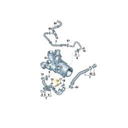 N91094101 Volkswagen Double Collared Stud