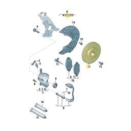 JZW615301H Volkswagen Brake Disc (VAG)