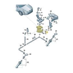 3AA955453J Volkswagen Washer Fluid Reservoir