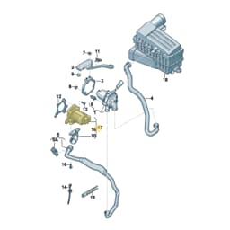 06K131097AB Volkswagen Cluster Valve