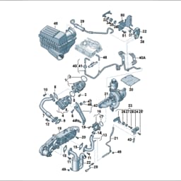 03L131055DS Volkswagen Vacuum Hose
