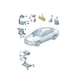 5GM035624WEE Volkswagen Control Unit (Mistral/Dark Grey/Traffic Red)