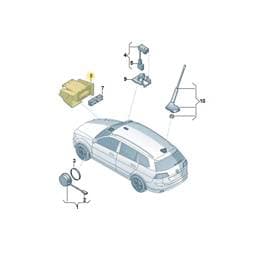 JKV857216 Volkswagen Bracket For Two-Way Radio