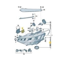 992941597A Volkswagen Led Headlight Control Unit