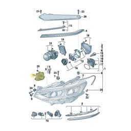 992941572CA Volkswagen Headlight Power Module