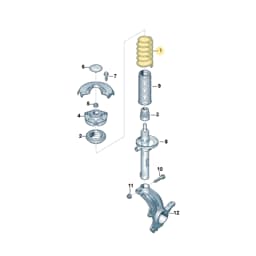 561411105 Volkswagen Coil Spring
