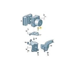 N91165201 Volkswagen Hexagon Flange Bolt