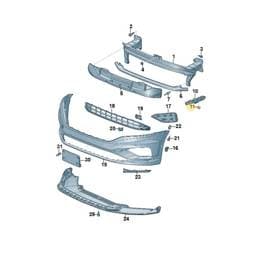 WHT007644 Volkswagen Panel Nut
