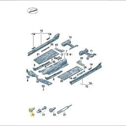 WHT005426 Volkswagen Weld Screw