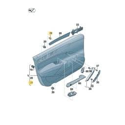 8T0853107 Volkswagen Clip