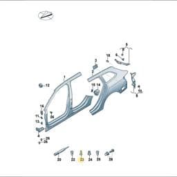 N91064102 Volkswagen Threaded Stud