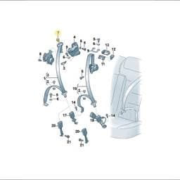 WHT001293 Volkswagen Fitted Bolt
