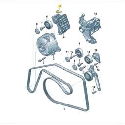 N91026402 Volkswagen Socket Head Collared Bolt