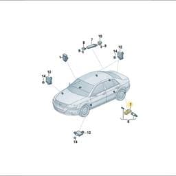 7PP907275F Volkswagen Tyre Pressure Sensor