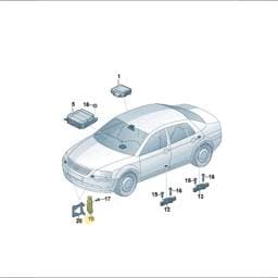 7L0909606D Volkswagen Crash Sensor