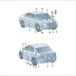 7D0000279M Volkswagen Vehicle Data Tag