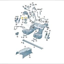 WHT000506 Volkswagen Union Nut