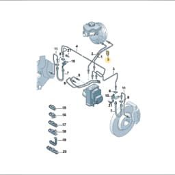 3D1614769A Volkswagen Protective Sleeve