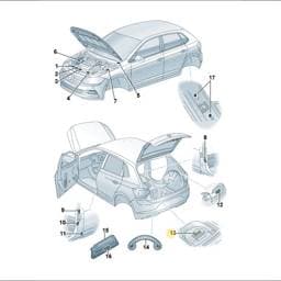 7P0010006 Volkswagen Engine Skid Plate