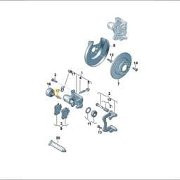 WHT010011 Volkswagen Double Hexagon Screw